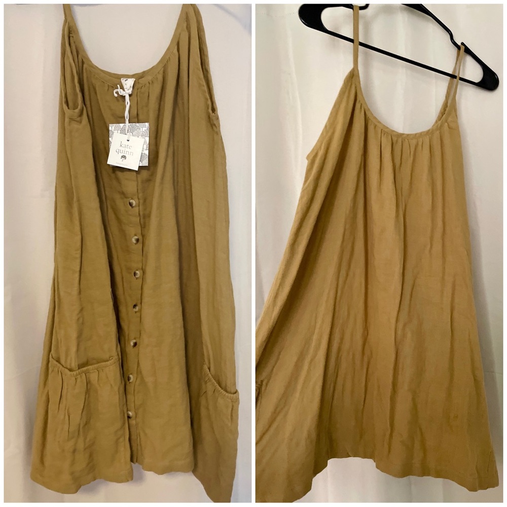 Kate Quinn XS Women’s Pocket Dress in Fennel NWT